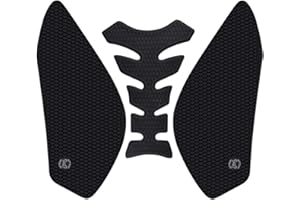 KYN Pour Kawasaki ZX6R 2009 2010 2011 2012 2013 2014 2015 2016 2017 2018 2019 ZX-6R Moto 3M Gaz Tank Pad Autocollant de réservoir de carburant latéral Noir