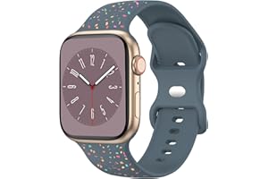 Meliya für Apple Watch 9 Armband 41mm Damen Herren, Buntes Silikon Ersatzarmbänder Kompatibel mit iWatch Series 10 9 8 7 6 5 4 3 2 1 SE Uhrenarmband 40mm 38mm 42mm 44mm 45mm 46mm 49mm