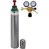 Argon Gas Bottle (100%) Welding Gas 8 Litres TIG/TIG MIG with Maxi Reducer