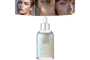 SOUMIEY Orphic Body Shimmer, Opphic Body Glitter Oil, 30 ml Orphic Shimmer Dry Oil, Glowing Body Shimmer Dry Oil, Body Shimmer Lotion, Glitter Body Oil, Colour Changing Glitter Oil Under Light (Interstellar)