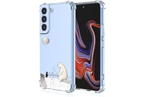 RankOne Coque de Téléphone Convient pour Samsung Galaxy S23 (6.1" inches) Transparent TPU Silicone Color Drawing Pattern Case - Ours Polaire