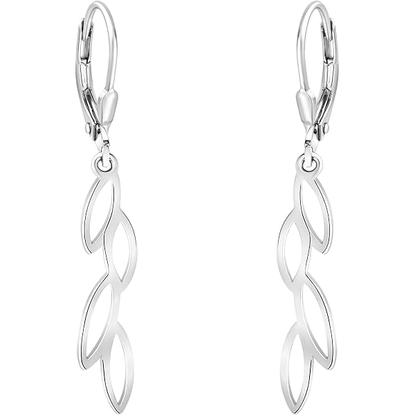 SOFIA MILANI Damen Ohrringe 925 Silber – Trapez-Design Mit Zirkonia-Steinen