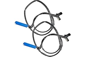 Ollanoos 2 sensores de velocidad de rueda ABS trasero izquierdo y derecho, repuesto para BMW Serie 3 E46 316i 318i 320i 323i 1998-2000 Sensor ABS 0986594513 SS20097 AB1508