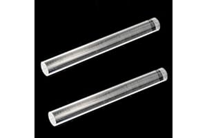 SZCXDKJ 2 Pieces Solid Ultra Smooth Acrylic Clay Rollers Solid Material Tube Clay Roller Acrylic Rolling Pin for Clay Art Craft DIY Polymer Clay Tool (Solid Material)