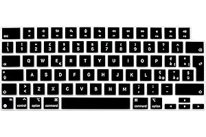 Arisase Protection de clavier ultra fine en silicone pour MacBook Pro 16"/Pro 14" 2023 avec puce M3/M3 Pro/M3 Max - Accessoires de protection souples (Italien)