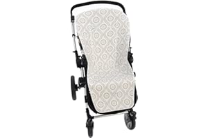 Funda de Verano para Silla Paseo Universal Rosy Fuentes- Colchoneta para Carrito Bebé- Transpirable-Compatible con Bugaboo, Jane, Concord, Baby Jogger, Bebecar…0-camel