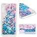 Produktbild Everainy Kompatibel für Huawei P20 Pro Hülle Silikon Transparent 3D Flüssig Glitzer Durchsichtig Stoßstange Gummi Cover Huawei P20 Pro Liquid Stoßfest Hüllen Handyhülle Schutzhülle (Pinke Blume)