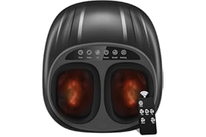 Foot Massager with Heat, WERTYI Shiatsu Feet Massager Deep Kneading, Compression, Multi Modes Settings, Remote Control, Present for Men Women