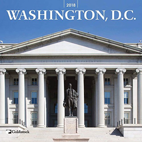 Goldistock"Washington D.C." Eco-Friendly 2018 Large Wall Calendar - 12" x 24" (Open) - Thick & Sturdy Paper - Feauting Beautiful Historic Landmarks