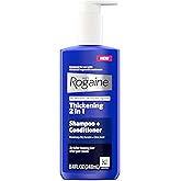 Rogaine Erkek Kalınlaştırıcı 2'si 1 Arada Şampuan + Sa&ccedil; Kremi, Biberiye Yağı İ&ccedil;eren Sa&ccedil; Kalınlaştırıcı Şampuan ve Sa&ccedil; Kremi, 