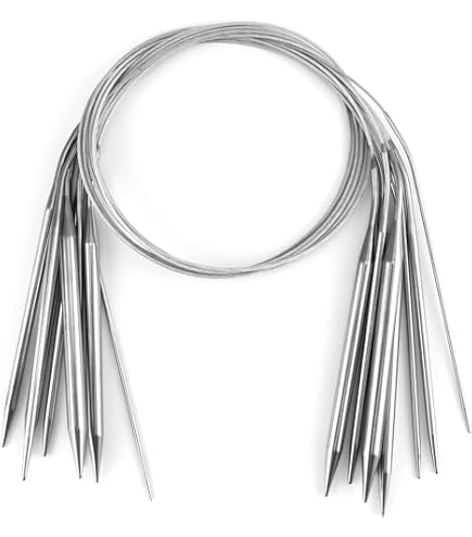 Ferri Circolari Prym 100cm 4.00mm - In Alluminio Grigio Per Lavori A Maglia Rotondi E Superficiali - Foto 5