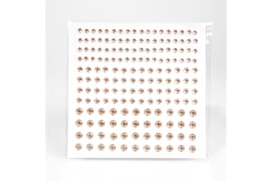Simply Hair Gold Hair Gems Self-adhesive rhinestone sheet 172 gems 3 sizes Creative show-stopping look - great for Kids Adults - Party Night out Fun