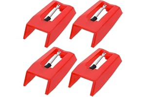 KIRZAX 4-teiliger Universal-Plattenspieler-Druckstift,Plattenspieler-Diamantnadel-Ersatz,Plattenspieler-Ersatznadel,Nadel-Plattenspieler-Nadel,Plattenspieler-Nadel-Ersatznadel,Vinyl-Plattenspieler