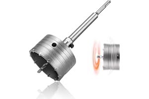 HAIMAYEE Scie à Cloche Trépan Couronne Carotteuse à Sec 100mm Scie Cloche Beton Avec Foret SDS Plus Foret de Centrage Carotteuse Beton Ø100mm