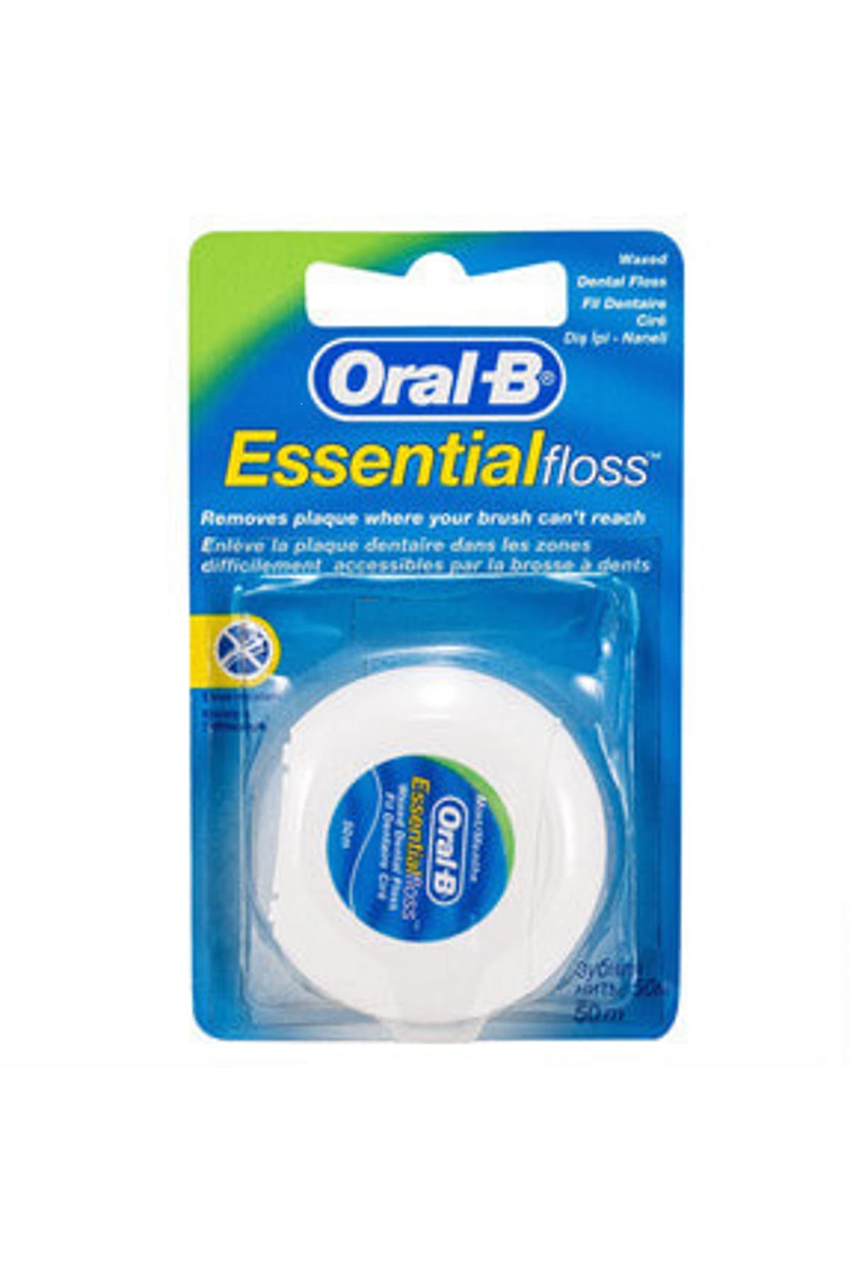Oral-B Essential Floss Mint Waxed 50, Medium