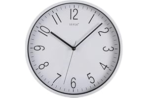 VERSA Raven Orologio da parete silenzioso NUOVO MECCANISMO E MIGLIORE QUALITÀ per la cucina, per la cucina, il soggiorno o la sala da pranzo - Facile da leggere, Misure (A x L x l) 30 x 4,3 x 30 cm,