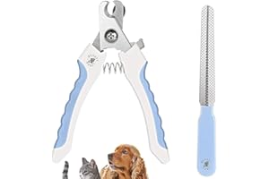 BeautyHunt Dog Nails Clippers for Large Medium Breeds | Pet Claw Trimmer Cutter for Small Animals, Cats, Rabbits, Birds, Gerbils, Hamsters | with Safety Lock and Protective Guard 16cm