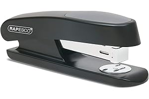 Rapesco RR7260B3 Agrafeuse ECO Sting Ray, Capacité de 20 Feuilles, Protection Antibactérienne, Noir
