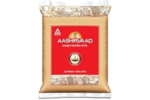 SARAS FLAVOURS OF ASIA Aashirvaad Shudh Chakki Atta | Whole Wheat Flour | Premium Quality Atta | 10kg