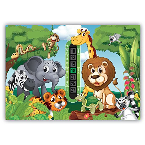 A5 Jungle Nursery and Baby Room Thermometer