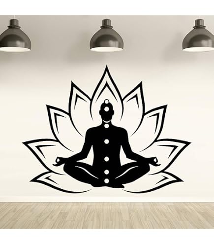 Om Symbol Yoga Wandaufkleber – Selbstklebend, Schwarz, 30x30 Cm, Für Schlafzimmer & Mehr