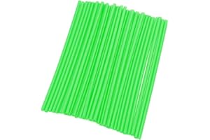 Universal Wheel Spoke Skins Cover,MoreChioce Cerchione Universale Copriraggi Telaio di Protezione Cerchi Copriraggi per Moto Trim Decorazione Protector Cover,Verde fluorescente