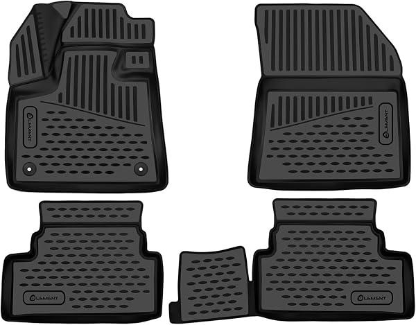 ELEMENT Alfombrillas 3D para Toyota C-HR 2017- | 4x2 | SUV | Alfombrillas Coche | 4 Piezas - 1