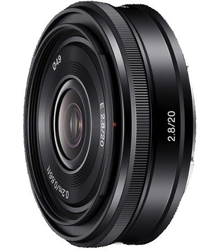 Generic 32mm F10 Full Frame Free Focus Pancake Lens for E Mount Compatible with ZV-E10, A7IV, A6400, A7II, A7SIII, A7III, A7C, A6600, A6100, A7RIV, A6000, A7RIII, NEX, black