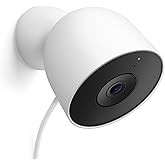 Google Nest Cam Outdoor (con cavo, 2ª gen.) - Videocamera di sicurezza per esterni con Video 2K - Compatibile con Google Home