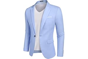COOFANDY Men's Casual Sports Coats Lightweight Suit Blazer Jackets One Button