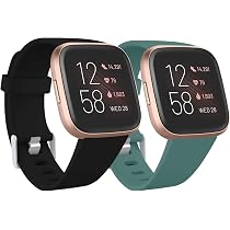 Bracelet Silicone De Remplacement Pour Fitbit Versa / Versa 2 / Versa Lite - Taille Ajustable, Plusieurs Couleurs, Résistant à L'eau