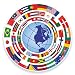 Produktbild 2 x Earth Vinyl Aufkleber Aufkleber Laptop Auto Reise Gepäck Label Tag # 9307 - 10cm/100mm Wide