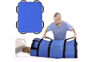 KIGHDEL Slide Sheet, 120 * 100cm Slide Sheets for Moving Patients On Bed, Sliding Sheet for Smooth Patient Mobility for Hospitals Home Care