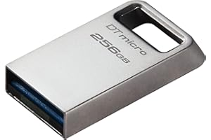 Kingston DataTraveler Micro Drive Flash USBe 256GB 200MB/s Metallo USB 3.2 Gen 1 - DTMC3G2/256GB