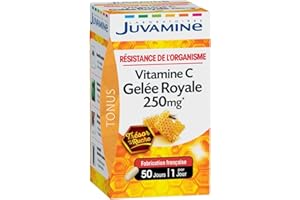 JUVAMINE - Résistance de l'Organisme Vitamine C Gelée Royale 250mg - Fabriqué en France - 50 Gélules