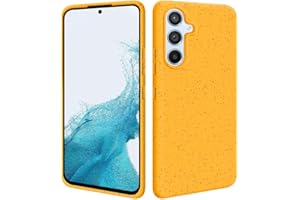HS PRODUCTS HSP etui do Samsung Galaxy A54 5G [ekologiczne tworzywo sztuczne] etui na telefon komórkowy | biodegradowalne | etui ochronne z tworzywa TPU ze słomy pszenicznej | przyjazne dla środowiska | dokładnie dopasowane matowe | żółte