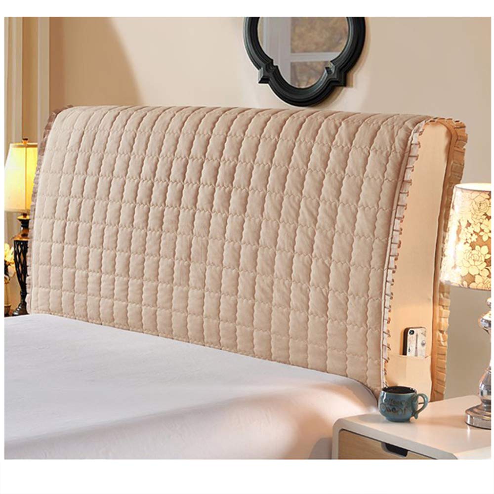 Cotton Bed Headboard Slipcover Stretch Wooden Leather Protector
