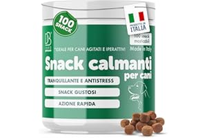 DBLabo Pet - Snack Calmante per Cani e Gatti - Bocconcini Gusto Manzo Calmante Forte per Cani Agitati, Iperattivi, Paura dei Botti - Estratto Freddo 100% Naturale
