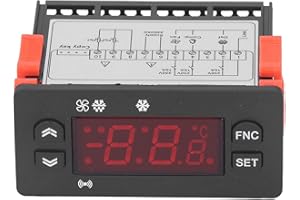 YWBL-WH Digital Tempeartur Controller AC 220V Temperature Calibration Thermostat Controller for Refrigerator and Cooler, with Sensor Probe