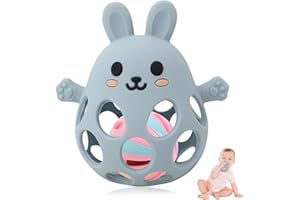 Sichy Montessori gryzak i grzechotka dla niemowląt – gryzak dla niemowląt, zabawka dla niemowląt 0-6 miesięcy, pomoc w ząbkowaniu i piłka chwytająca – prezent dla chłopców i dziewczynek