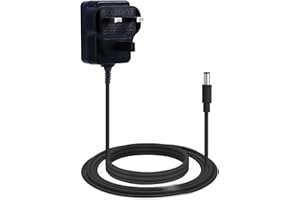 ILITLUK 9V DC 1A Pedal Power Supply Adapter, Center Negative Sleeve Positive Polarity, One Spot Charging Adaptor PSU Switching Adapter Transformer Wall Charger for Guitar Single Effects Pedals Stompbox