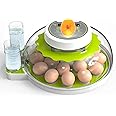 Meuiosd Egg Incubator, 18-36 Eggs Incubator with Auto Egg-turning, Automatic Egg Turner with Temperature Control, Egg Candler, Poultry Incubator for Hatching Chicken Quail Duck Parrot, FDQ-18