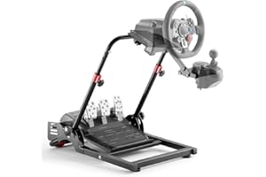 DIWANGUS Steering Wheel Stand Foldable Racing Wheel Stand Adjustable Gaming Wheel Stand Sim Racing Rig for Logitech G29 G920 G923 G25 G27 Thrustmaster T300Rs T300Gt T150Rs Supporting TX Xbox