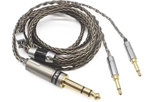 Youkamoo 6.35mm Replacement Upgrade Cable Compatible with Denon AH-D600 AH-D7200 AH-D7100 AH-D9200 AH-D5200 Focal Elear Headphones