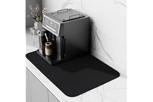 SARTNP Coffee mat Kitchen Counter Drying Accessory with Rubber Backed Absorbent Mat