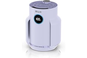 Shark NeverChange5 Air Purifier for Home, Bedroom, Office, Room Coverage 23sqm, 5-Year HEPA Filter Traps 99.97% of Allergens including Dust, Pollen, Pet Dander, Quiet, LED Display, Lilac HP072UKPL