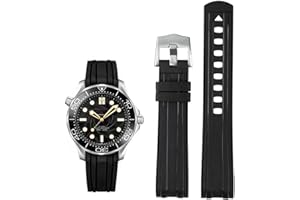 AIYIRUO Uhrenarmband für 20mm Omega x Swatch MoonSwatch Kieselgel Silikon 20mm 22mm Weich Wasserdich Armband für Uhren für Omega Seamaster 300 SpeedMaster De Ville OMEGA Ocean Universe