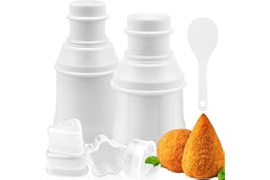 FSWWSF 7 Sushi Onigiri Maker, 3-in-1 Arancini Maker, DIY Rice Ball Shaper, Meatball Mould, Reusable Onigiri Mould, Non-Toxic Plastic Kitchen Accessories
