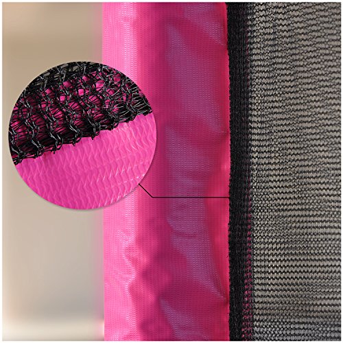 Trampolinzubehör Blau/Pink/Grün Ersatznetz Sicherheitsnetz Trampolinnetz für Trampolin 244cm – 6Stangen 305cm – 6Stangen 305cm – 8Stangen 366cm – 8Stangen,180cm Höhe UV-beständig und lichtbeständig Trampolinnetz,passend für Randtrampolin - 7