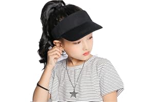 INOGIH Kids Visor Sun Hat Adjustable Athletic Sports Hat 6 to 12 Years Old